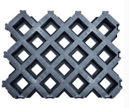 Zware kunststof Grastegel 80x60x8 cm